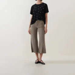 Cropped Wide Leg Jeans