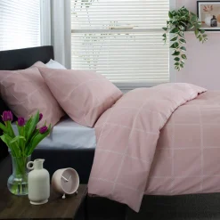 Crossley Heath Duvet Set Rose/White