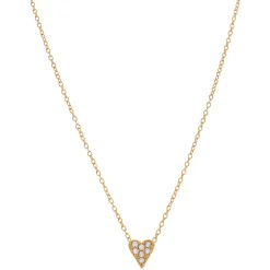 Crystal Heart Pendant Necklace