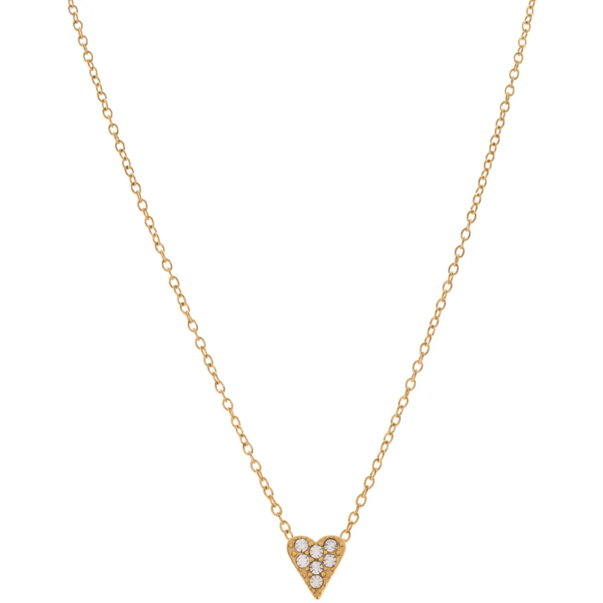 Crystal Heart Pendant Necklace