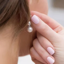 Crystal Pearl Drop Earrings