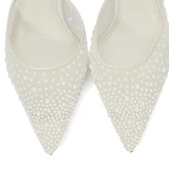 Cuddling Embellished Bridal Mules