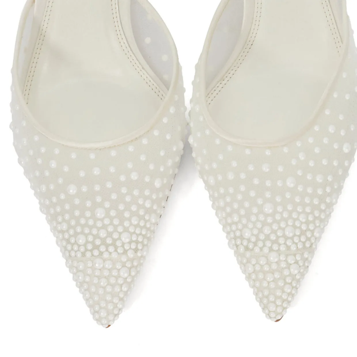 Cuddling Embellished Bridal Mules