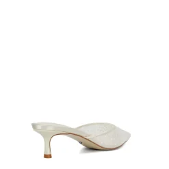 Cuddling Embellished Bridal Mules