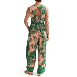 Cyra Palm Tie Detail Jumpsuit