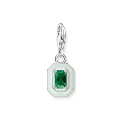 3D Green Octagon Charm
