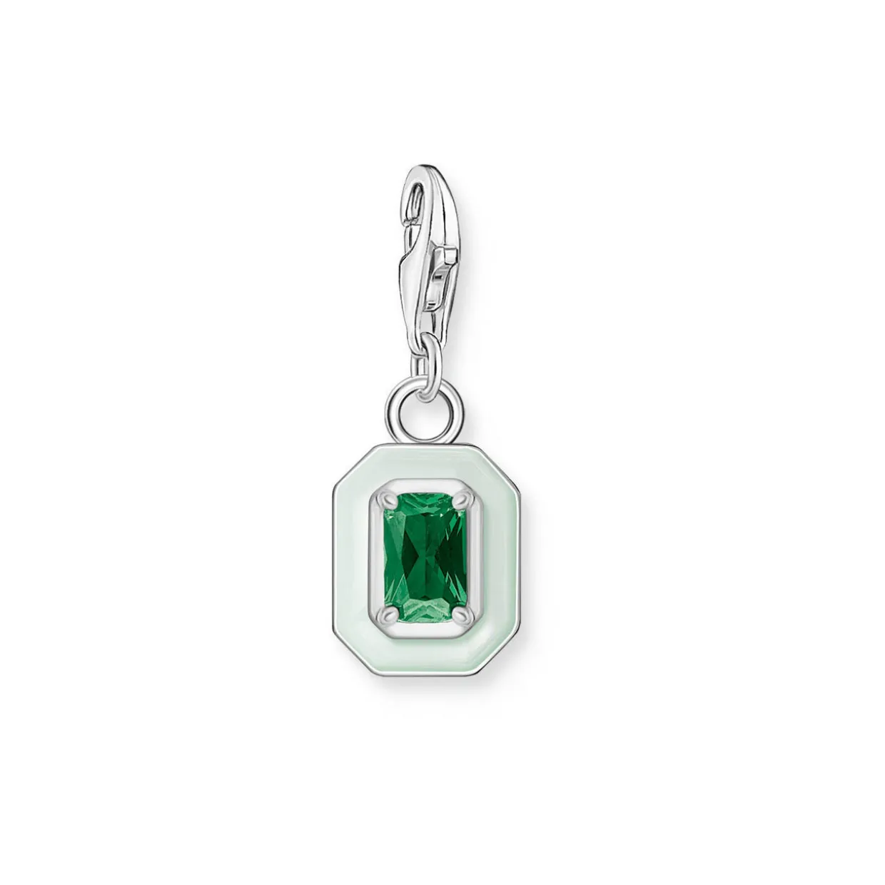 3D Green Octagon Charm