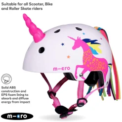 3D Unicorn Placed Medium Helmet