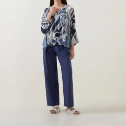 Daciana Abstract Print Top