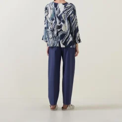 Daciana Abstract Print Top