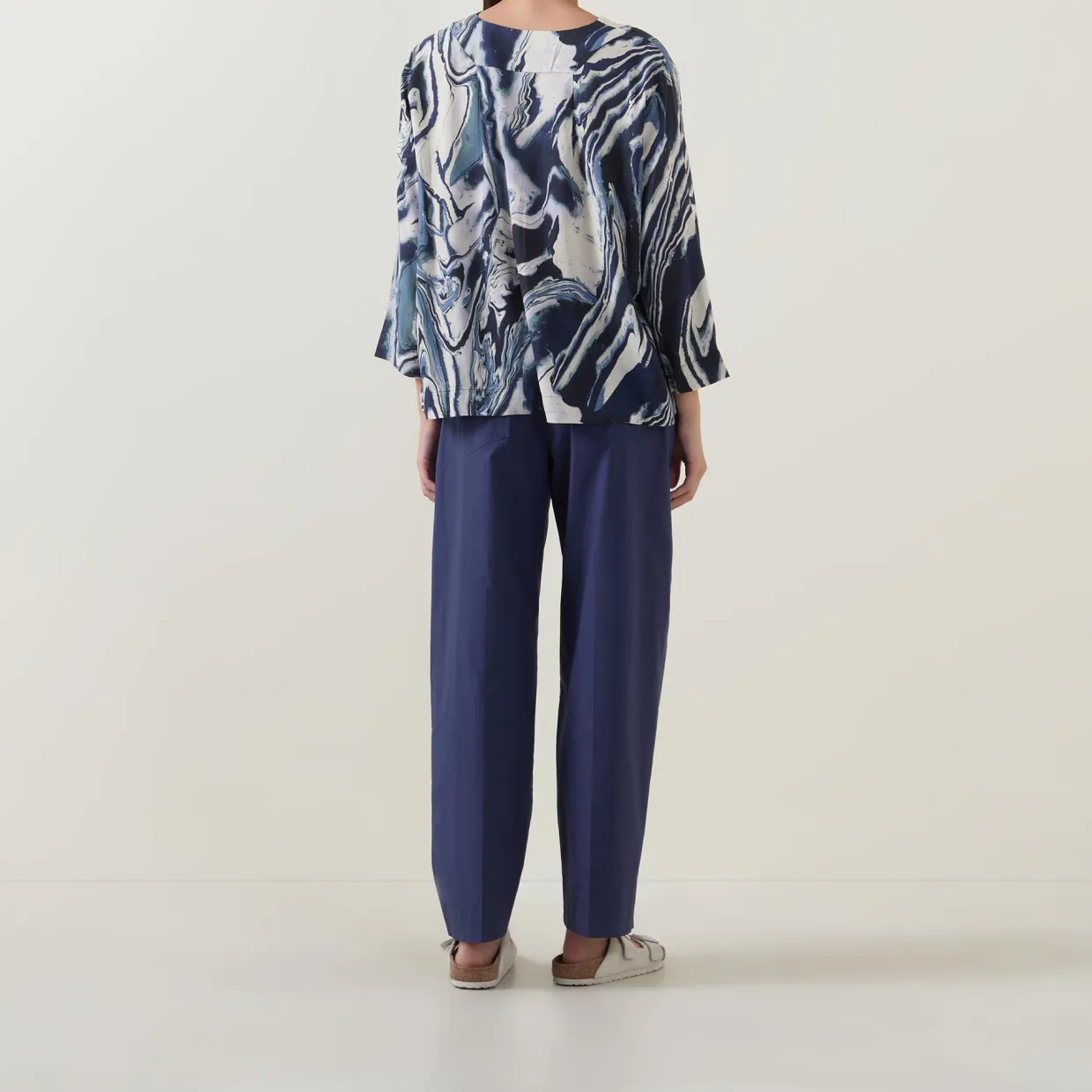 Daciana Abstract Print Top