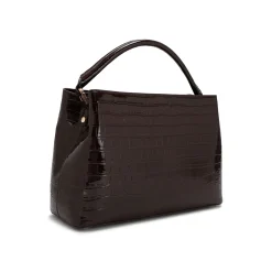 Daniella Large Croc-Embossed Tote Bag