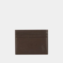 Debossed Logo Textured Cardholder