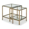Dekko Nest of Tables Champagne Brass