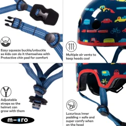 Deluxe Premium Vehicle Print Helmet Medium