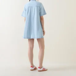Denim Mini Shirt Dress