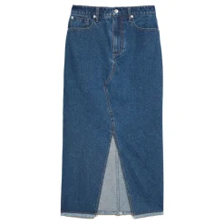 Denim Slit Skirt