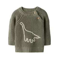 Dinosaur Ribbed Knit Sweater