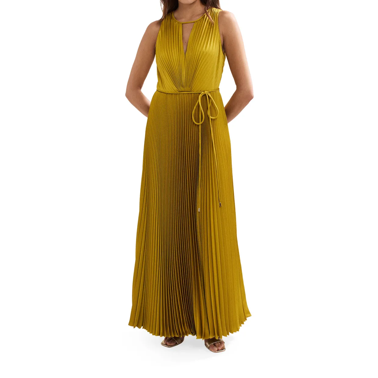 Dionne Eyelet Pleated Dress
