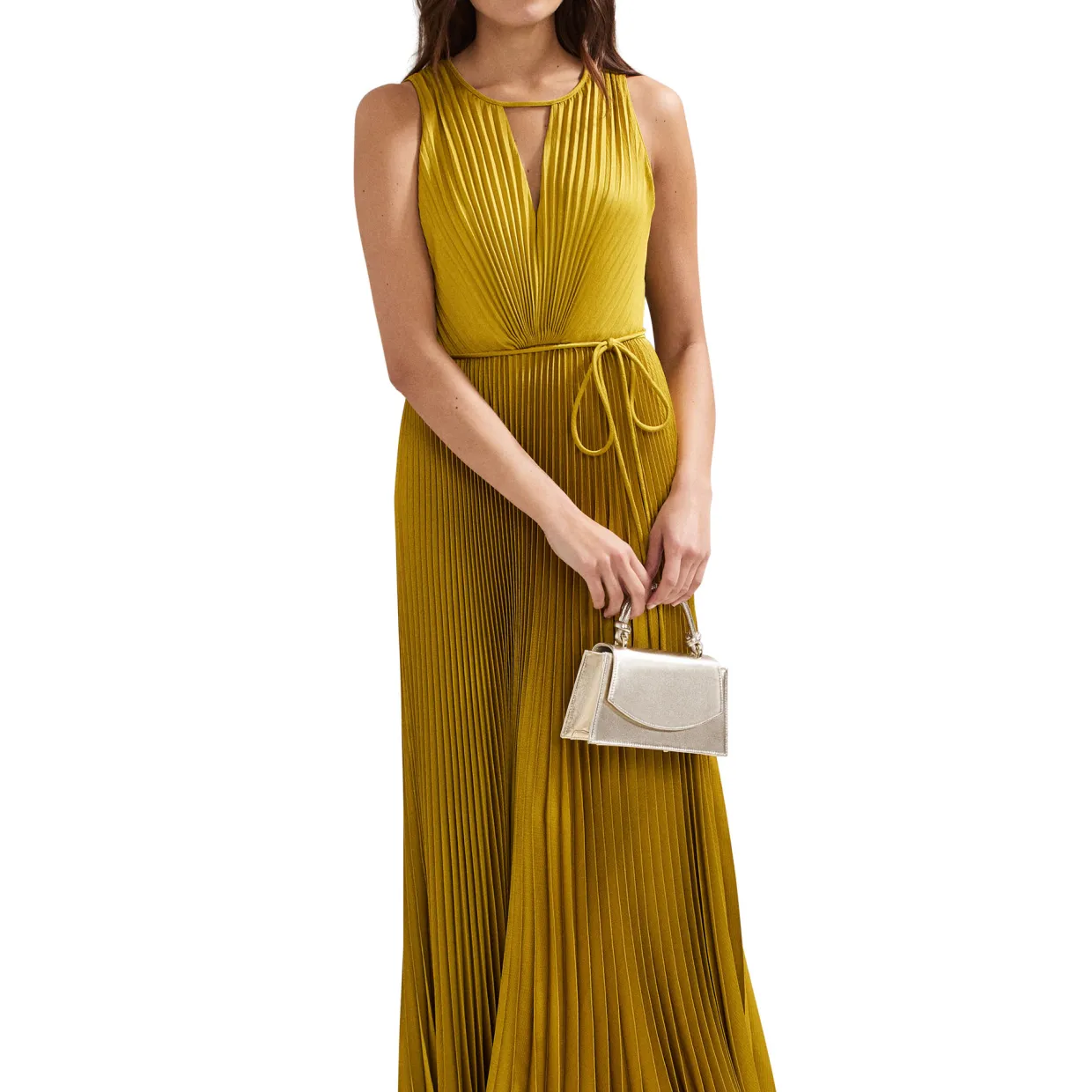Dionne Eyelet Pleated Dress