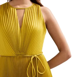 Dionne Eyelet Pleated Dress