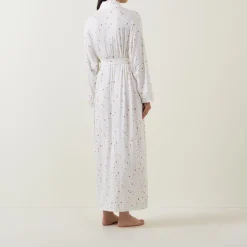 Ditsy Print Longline Robe