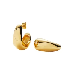 Dome Medium Hoop Earrings