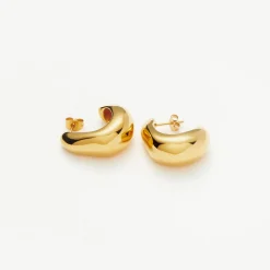 Dome Medium Hoop Earrings