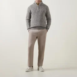 Donegal Fleck Half-Zip Sweater
