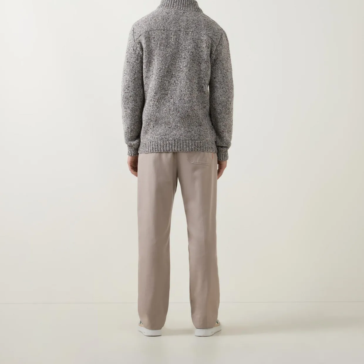 Donegal Fleck Half-Zip Sweater