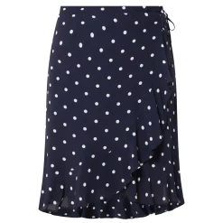 Dot Wrap Mini Skirt