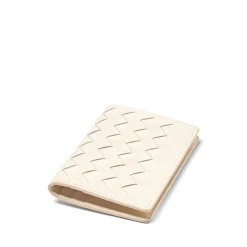 Double Fold Woven Leather Cardholder