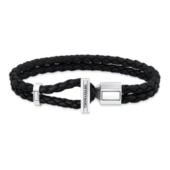 Double-Braided Leather Bracelet