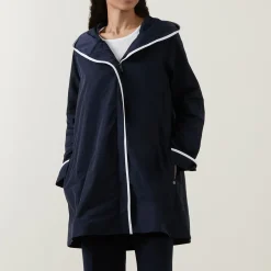 Double-Breasted Hooded Coat