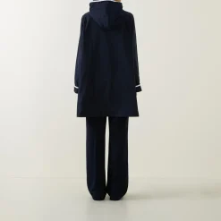 Double-Breasted Hooded Coat