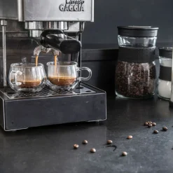 Double-Walled Espresso Glass Two-Piece Set