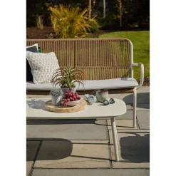 Dover Garden Lounge Set Ivory White Coconut