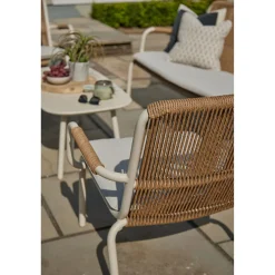 Dover Garden Lounge Set Ivory White Coconut