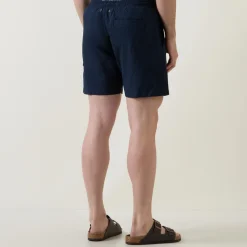 Drawstring Seersucker Swim Shorts