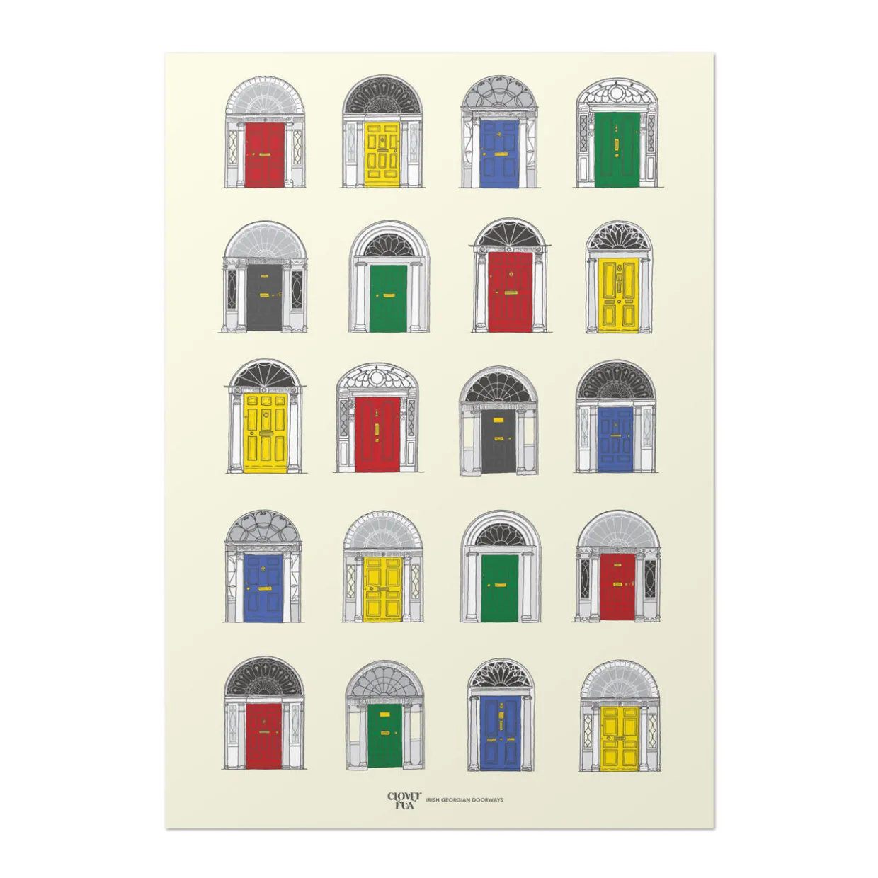 Dublin Georgian Door Print