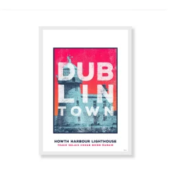 Dublin Town Howth Large Frame