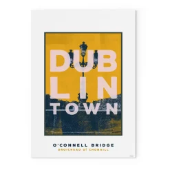 Dublin Town O'Connell Bridge Small Print