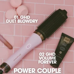 Duet Blowdry Charity Limited Edition Hair Dryer Brush in Pink Sorbet