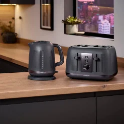 Dusk Kettle and Toaster Grey Set
