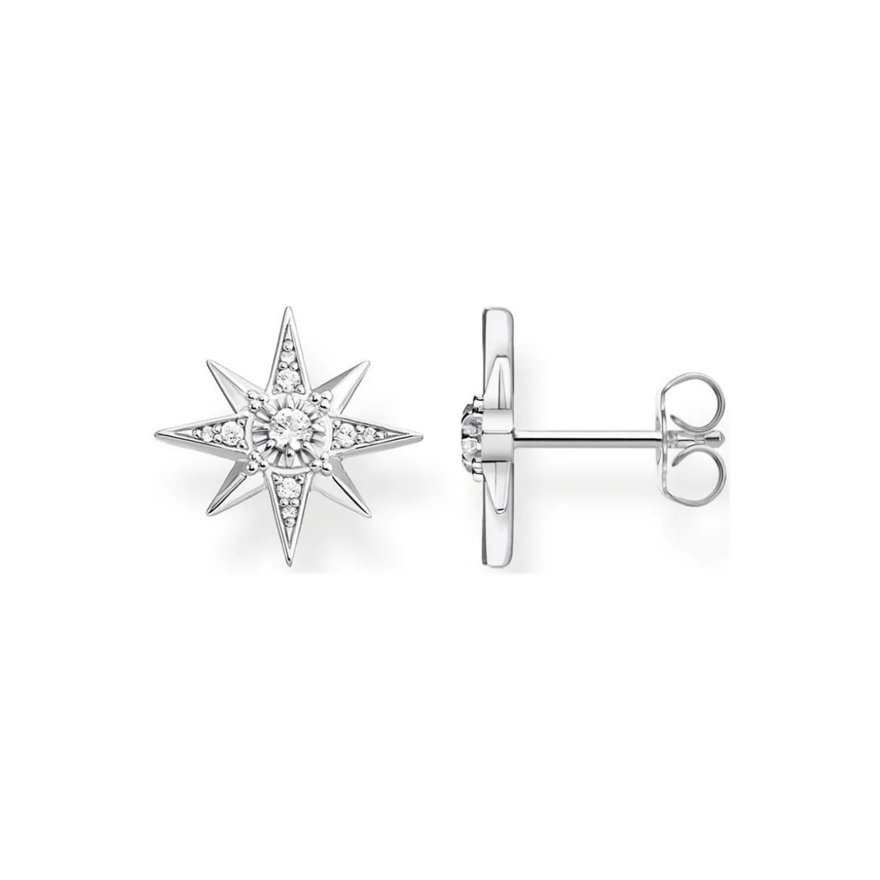 Ear Studs Star Silver