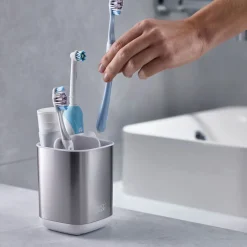 EasyStore Steel Toothbrush Holder