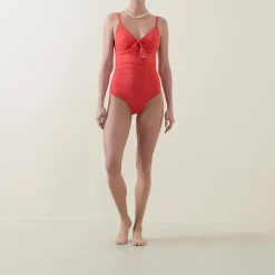 Ecoess Tie-Front Swimsuit