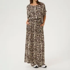Edita Amber Leopard Skirt