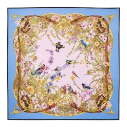 Edwardian Garden Silk Scarf