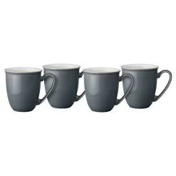 Elements Fossil Grey Set of Four Coffee Mugs